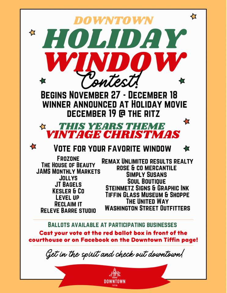 Downtown Tiffin Holiday Window Contest