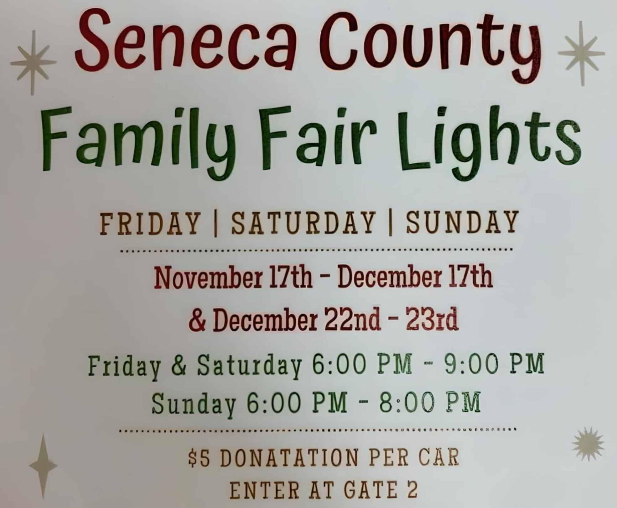Seneca County Family Fair Lights