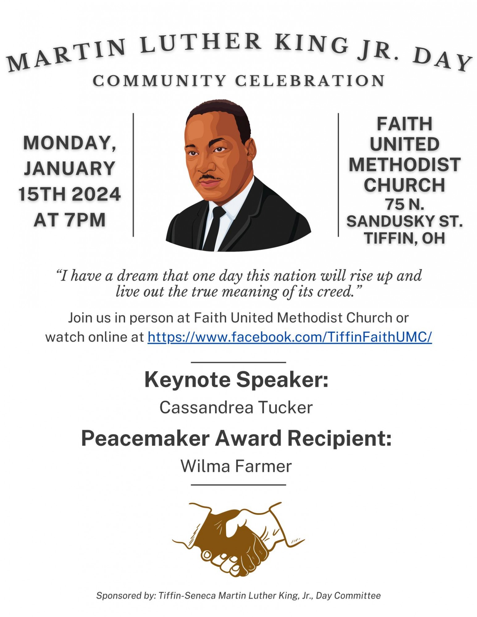 Tiffin-Seneca MLK Day Community Celebration