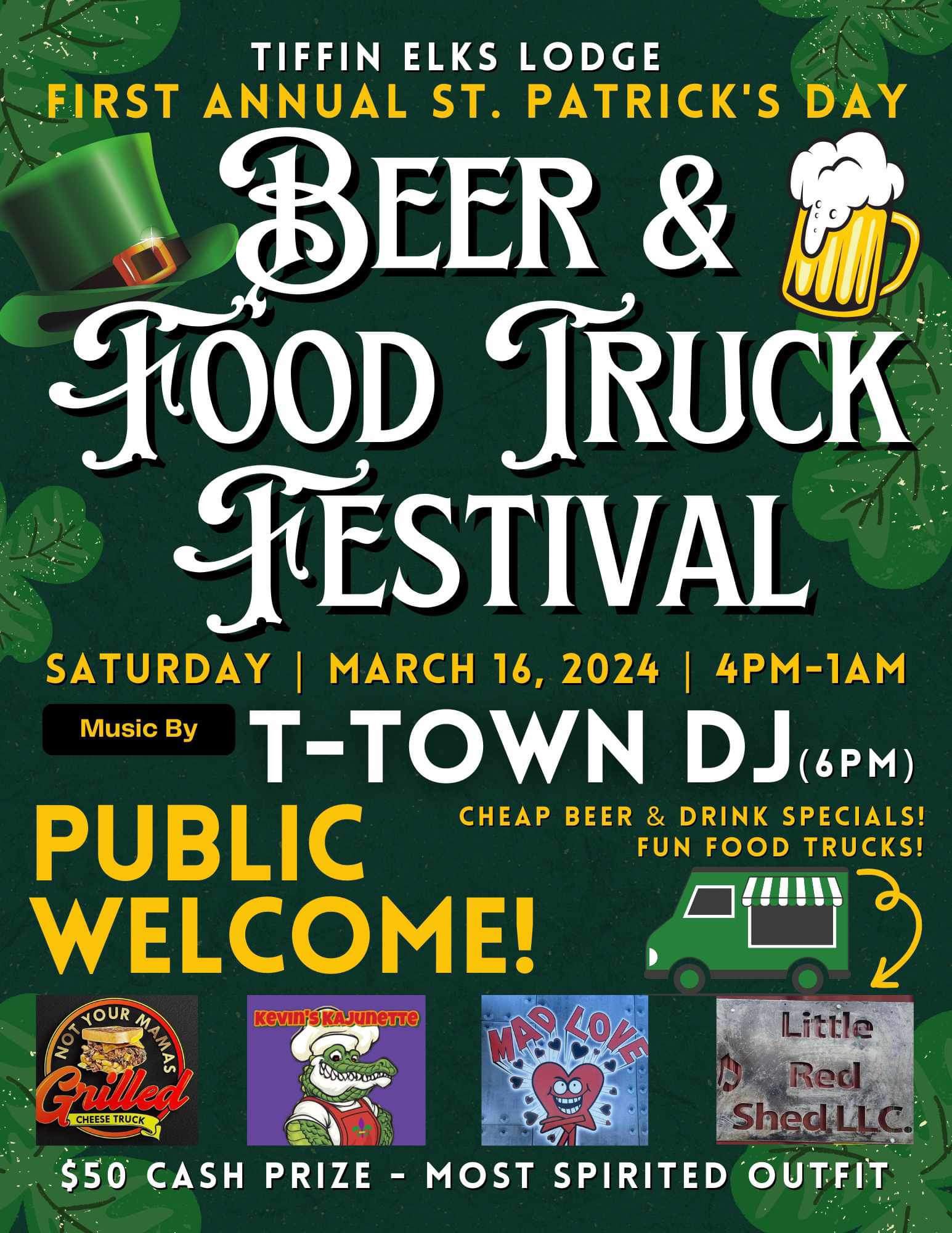St. Patrick's Day Beer and Food Trucks