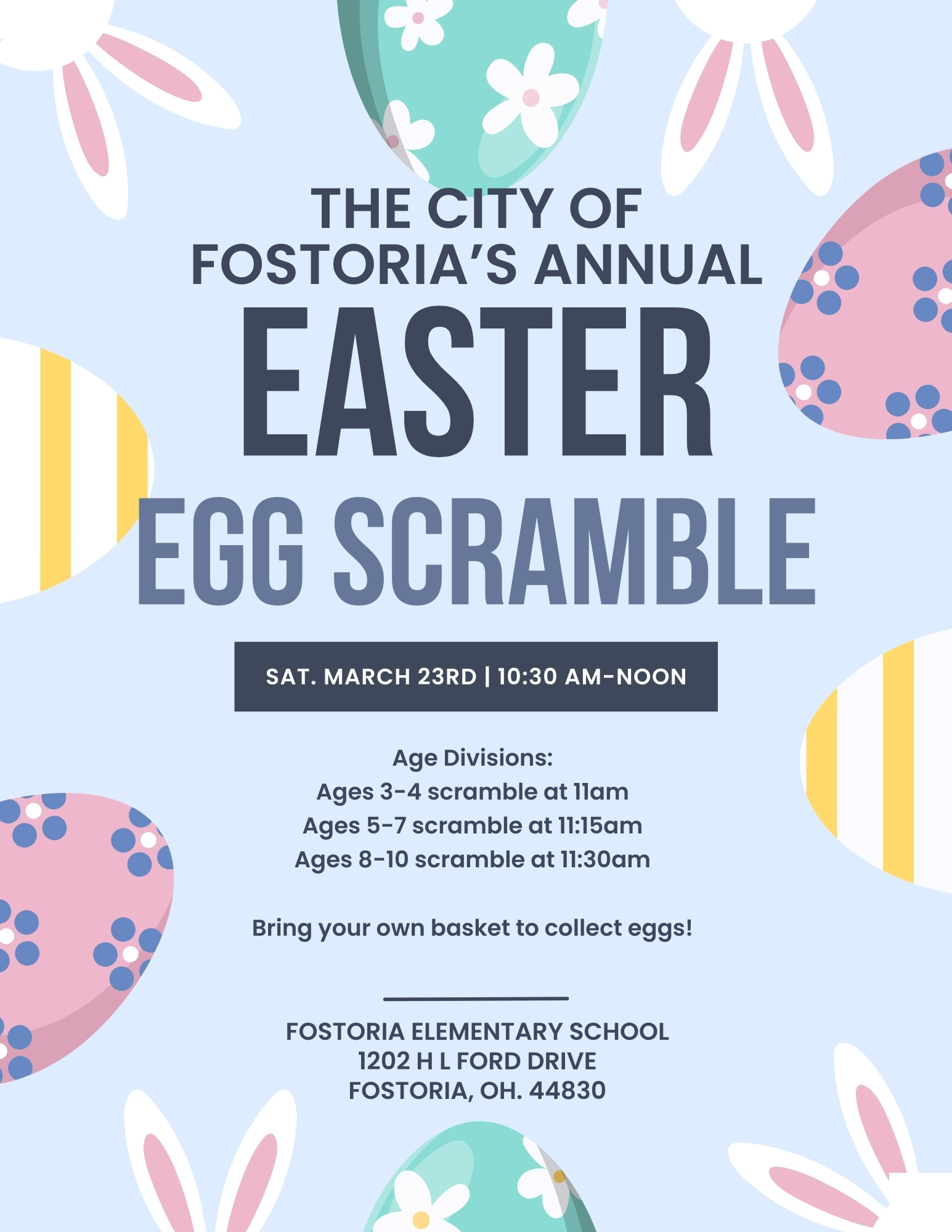 City of Fostoria's Annual Easter Egg Scramble
