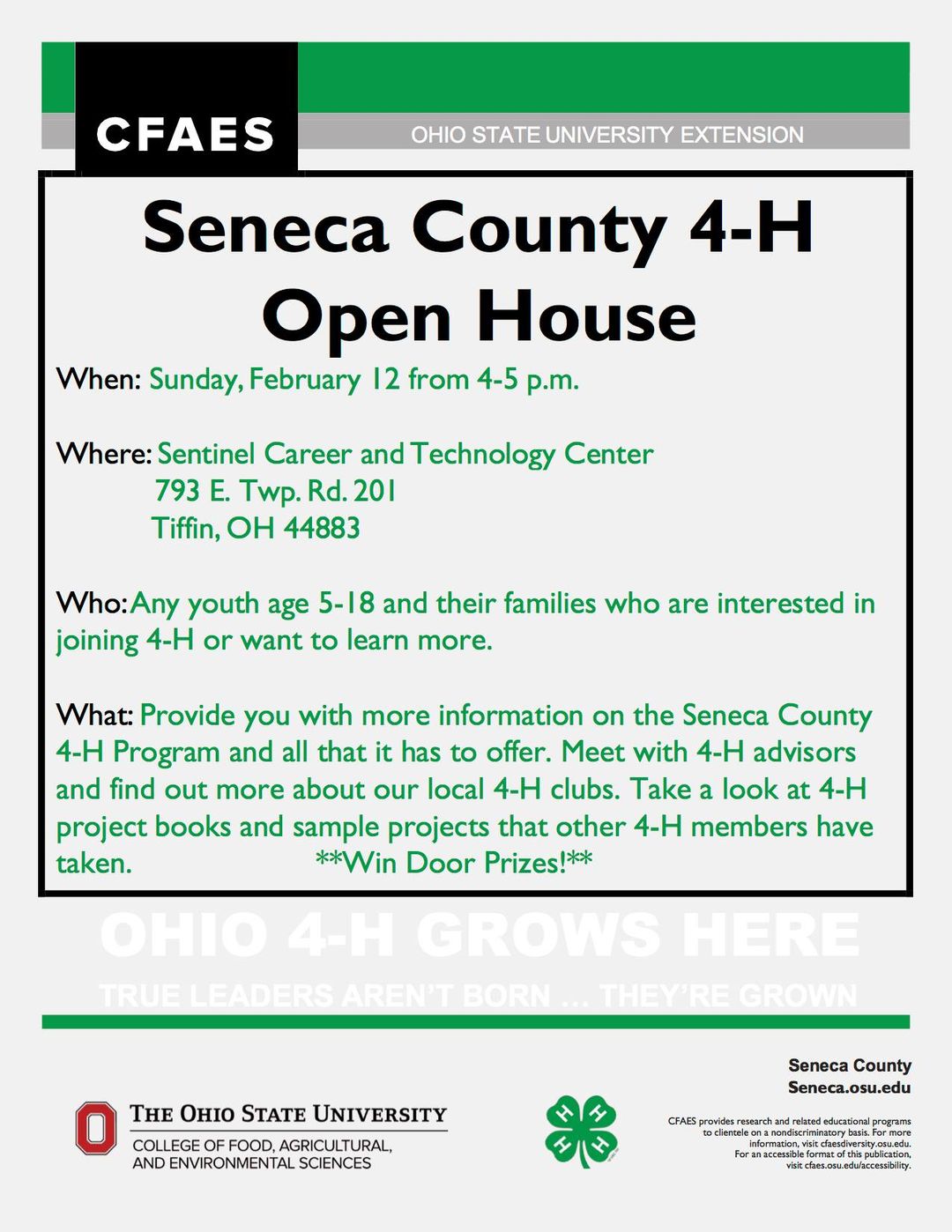 Seneca County 4-H Open House