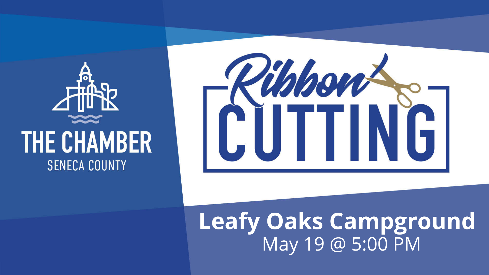 Ribbon Cutting Leafy Oaks Campground