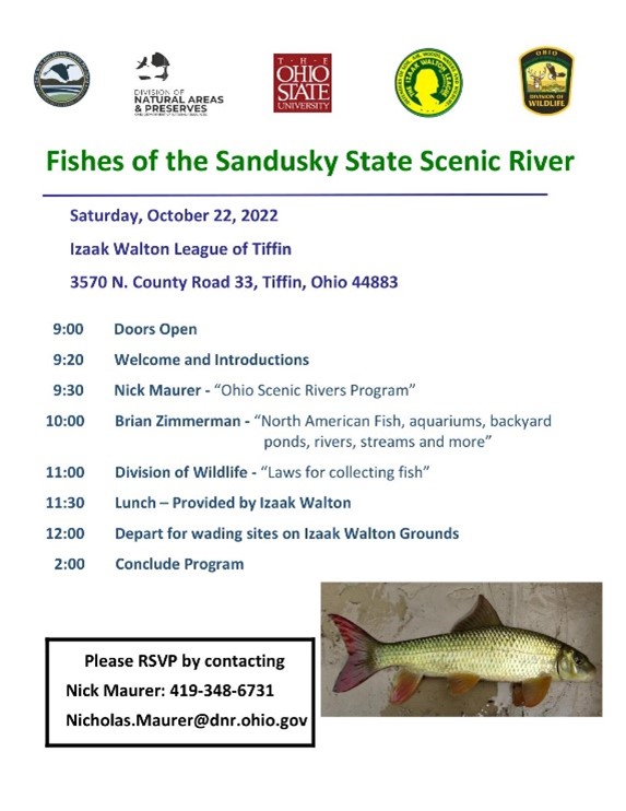 Fishes of the Sandusky State Scenic River