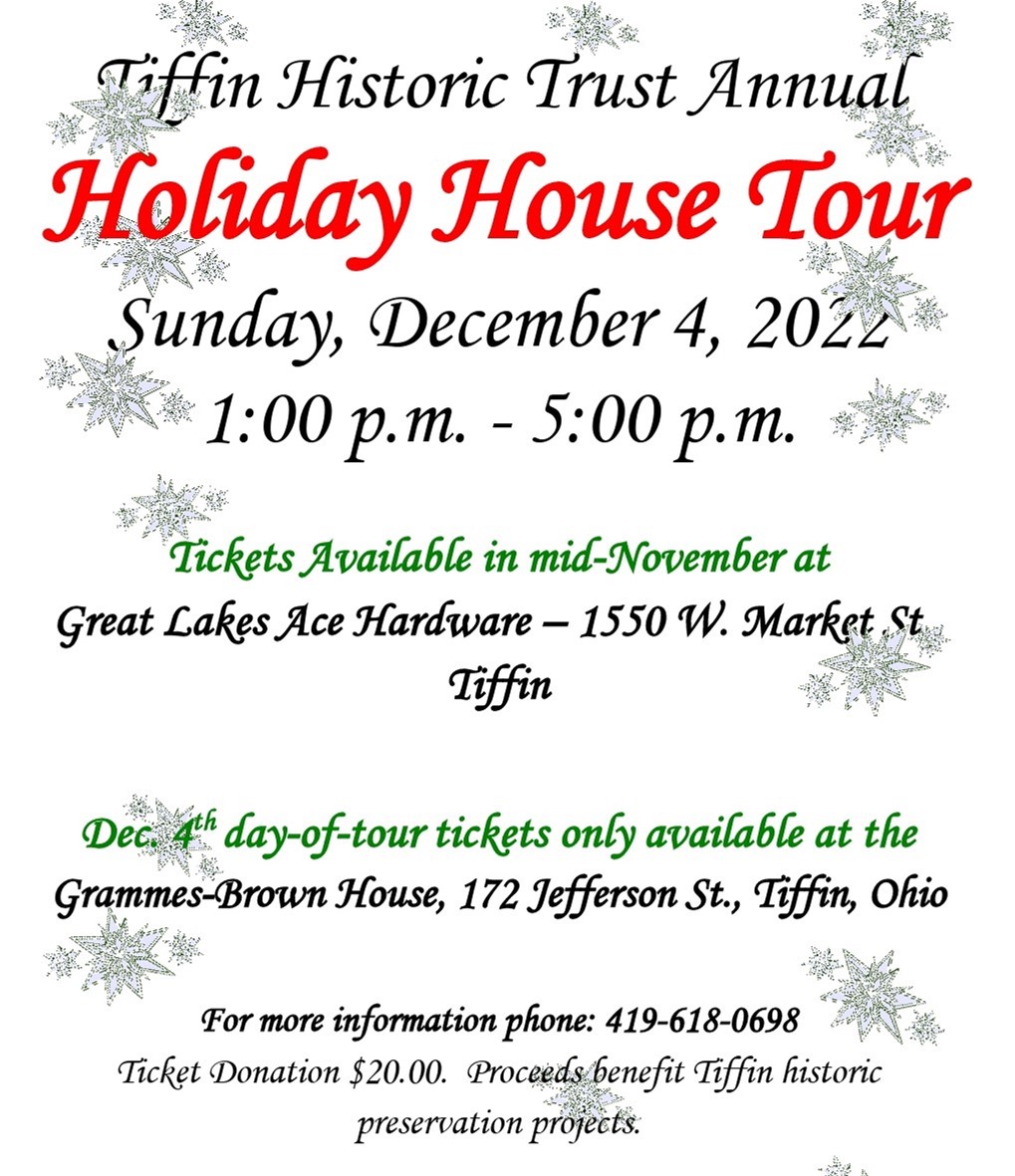 Tiffin Historic Trust Annual Holiday House Tour
