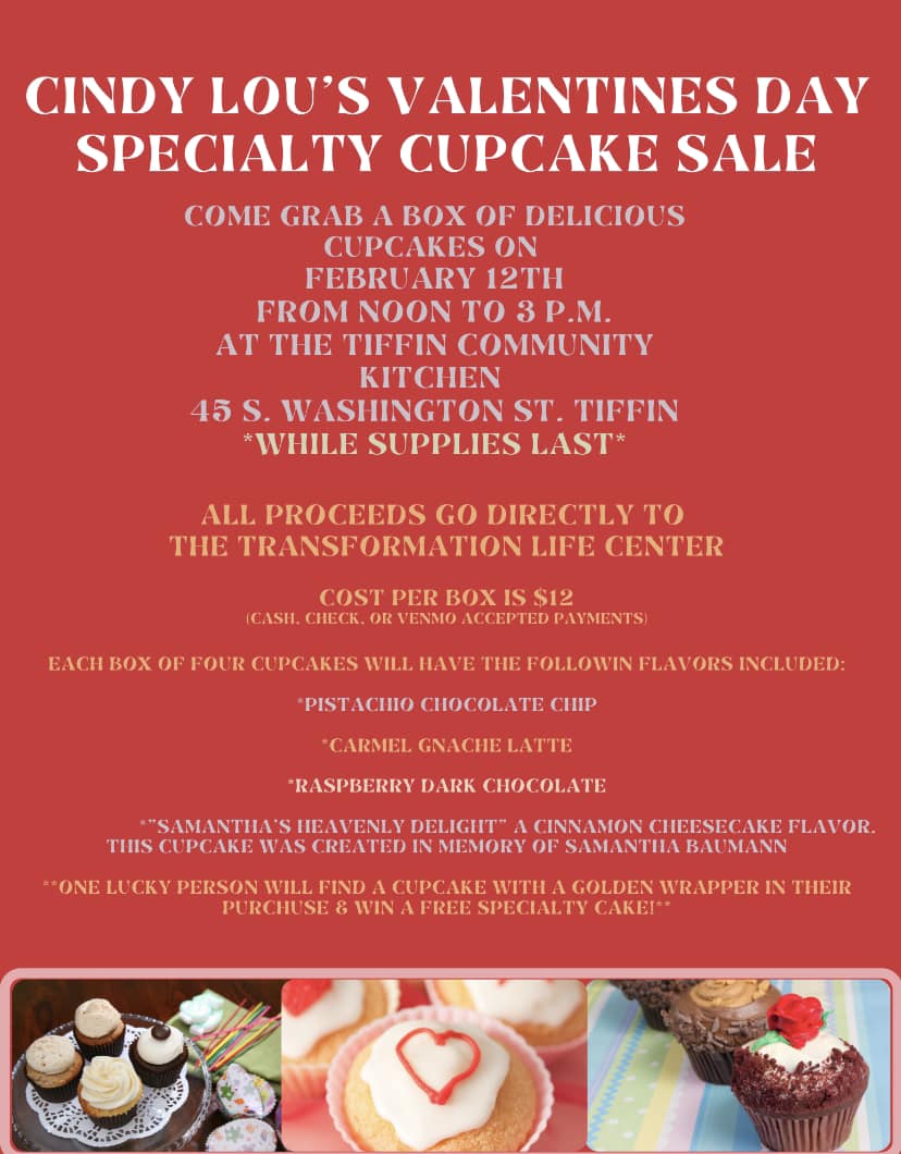 Cindy Lou's Valentine's Day Special Cupcake Sale