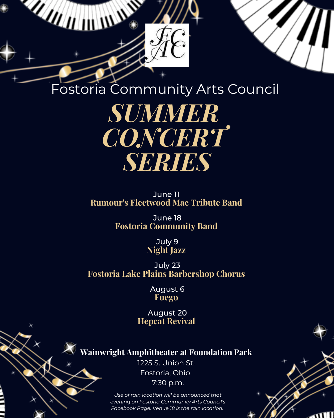 FCAC Summer Concert Series -  Fostoria Community Band