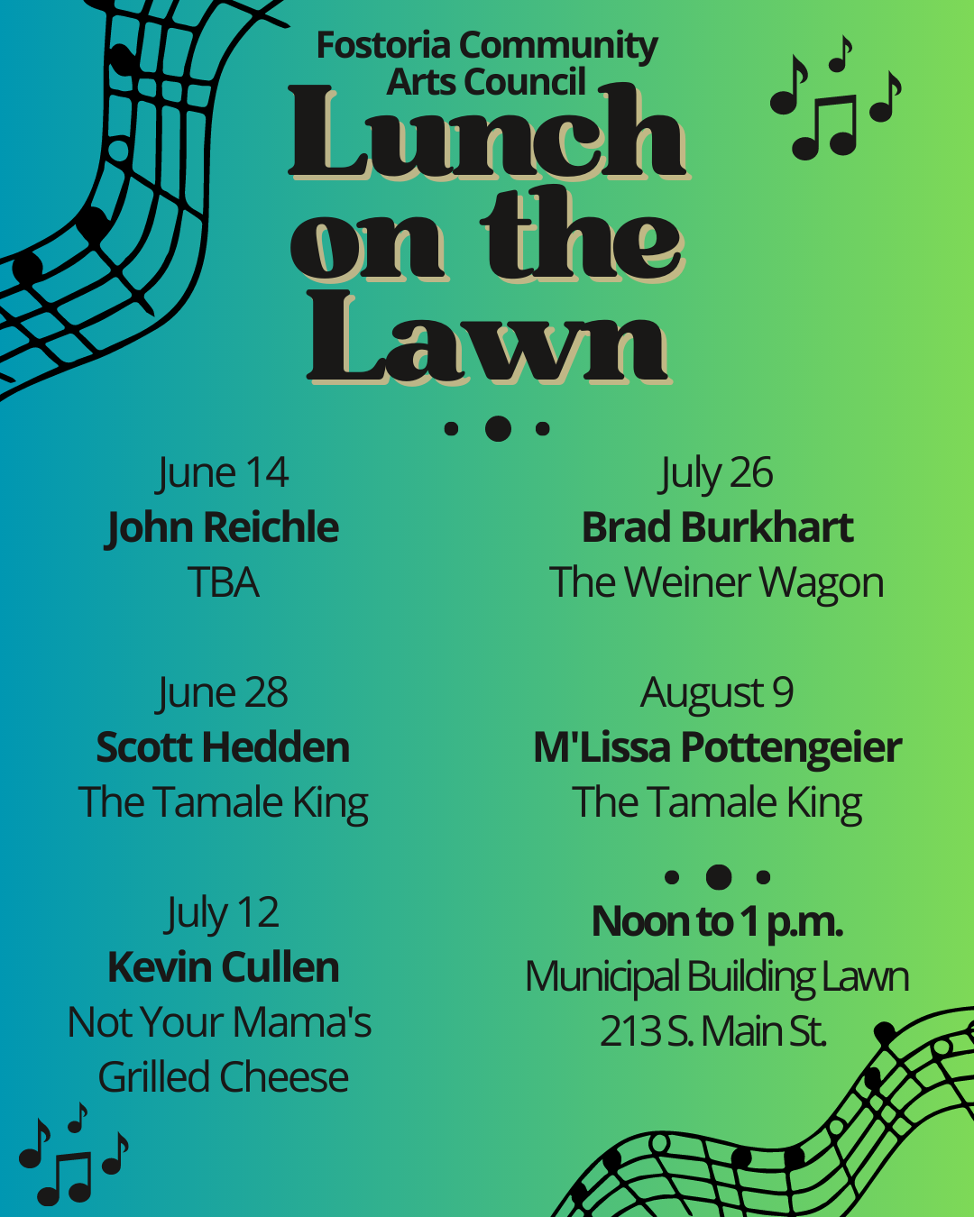 Fostoria Community Arts Council | Lunch on the Lawn