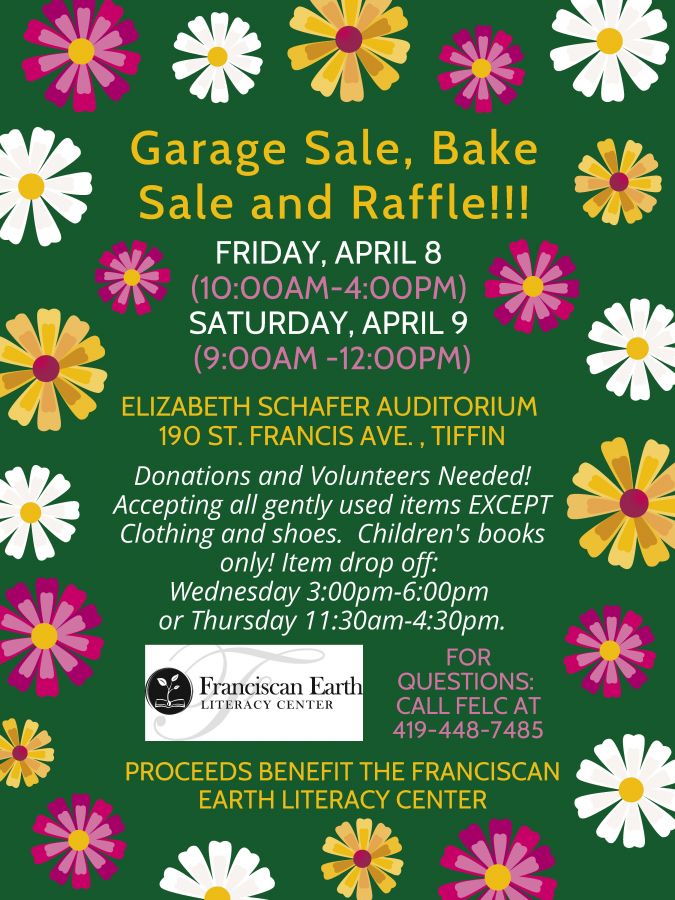 FELC Garage Sale, Bake Sale, and Raffle!