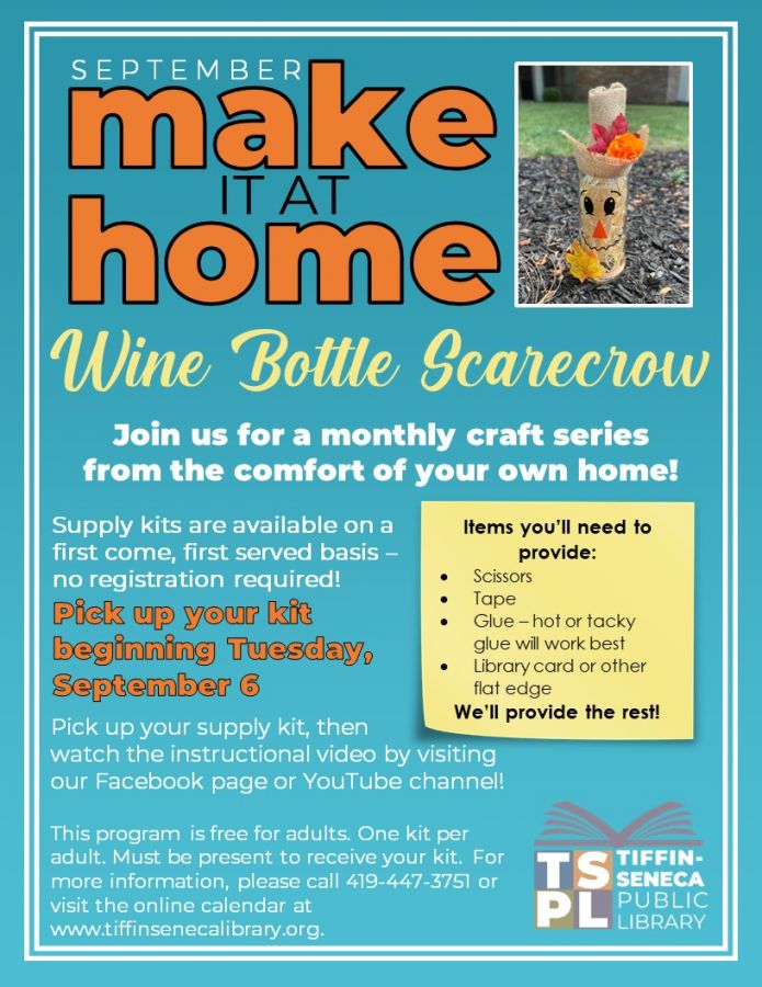 Make It At Home: Wine Bottle Scarecrow