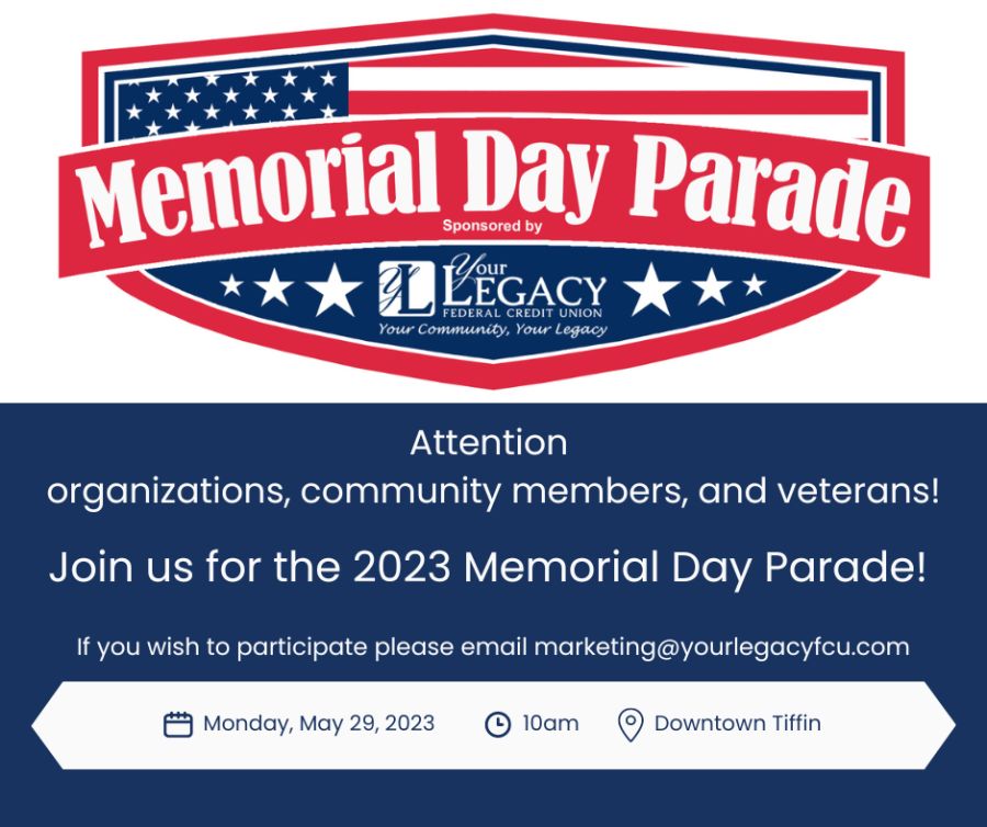 2023 Downtown Tiffin Memorial Day Parade