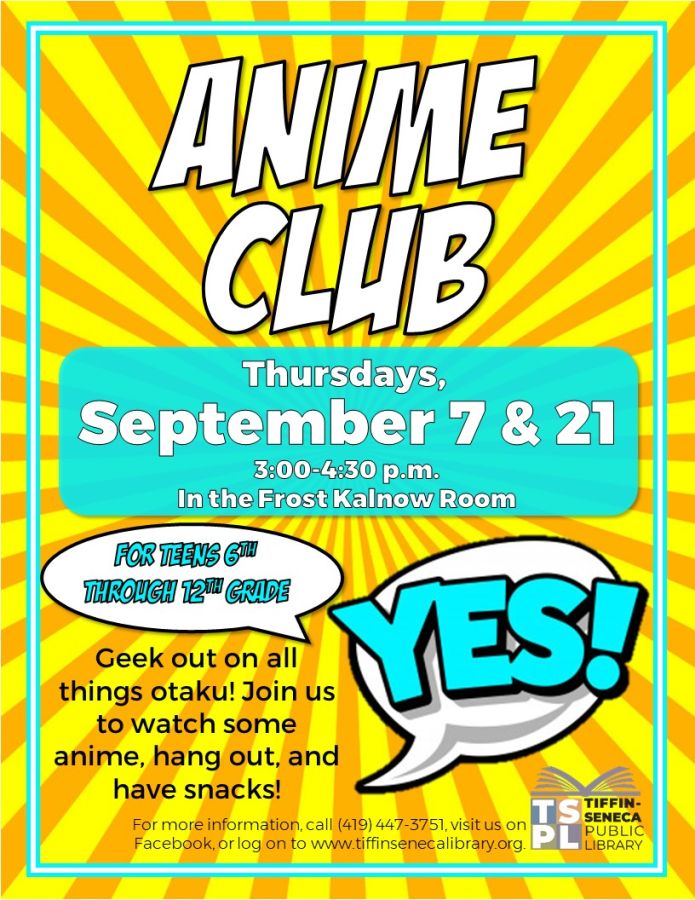 Anime Club - Destination Seneca County