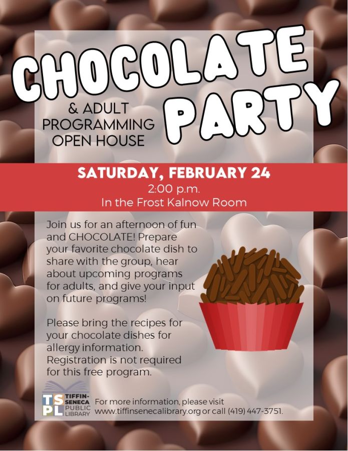 Chocolate Party and Adult Programming Open House