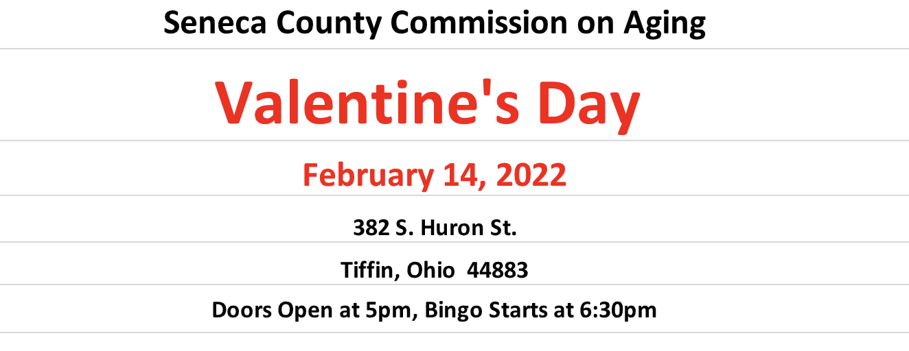 Seneca County Commission on Aging | Valentine's Day Bingo