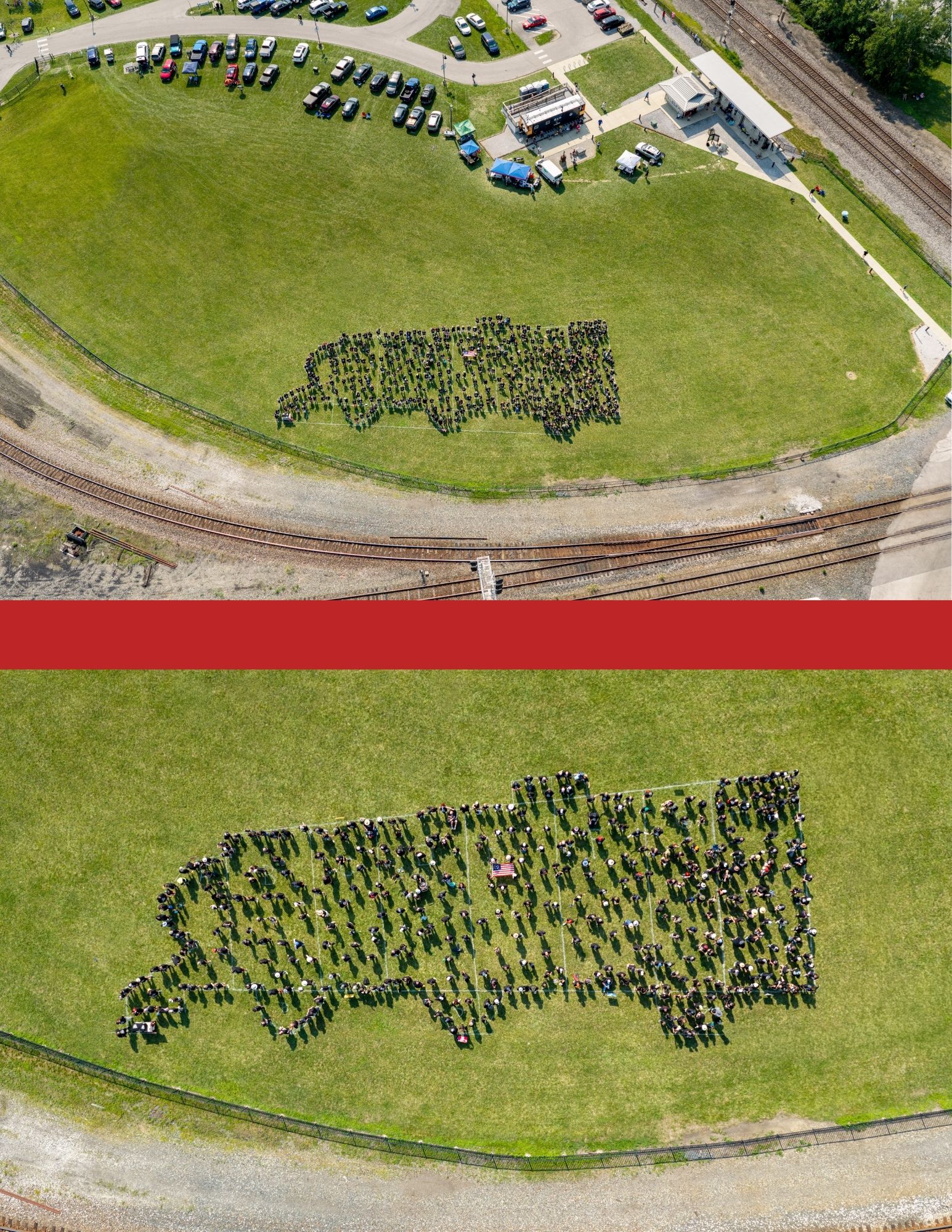 Largest Human Image of a Train