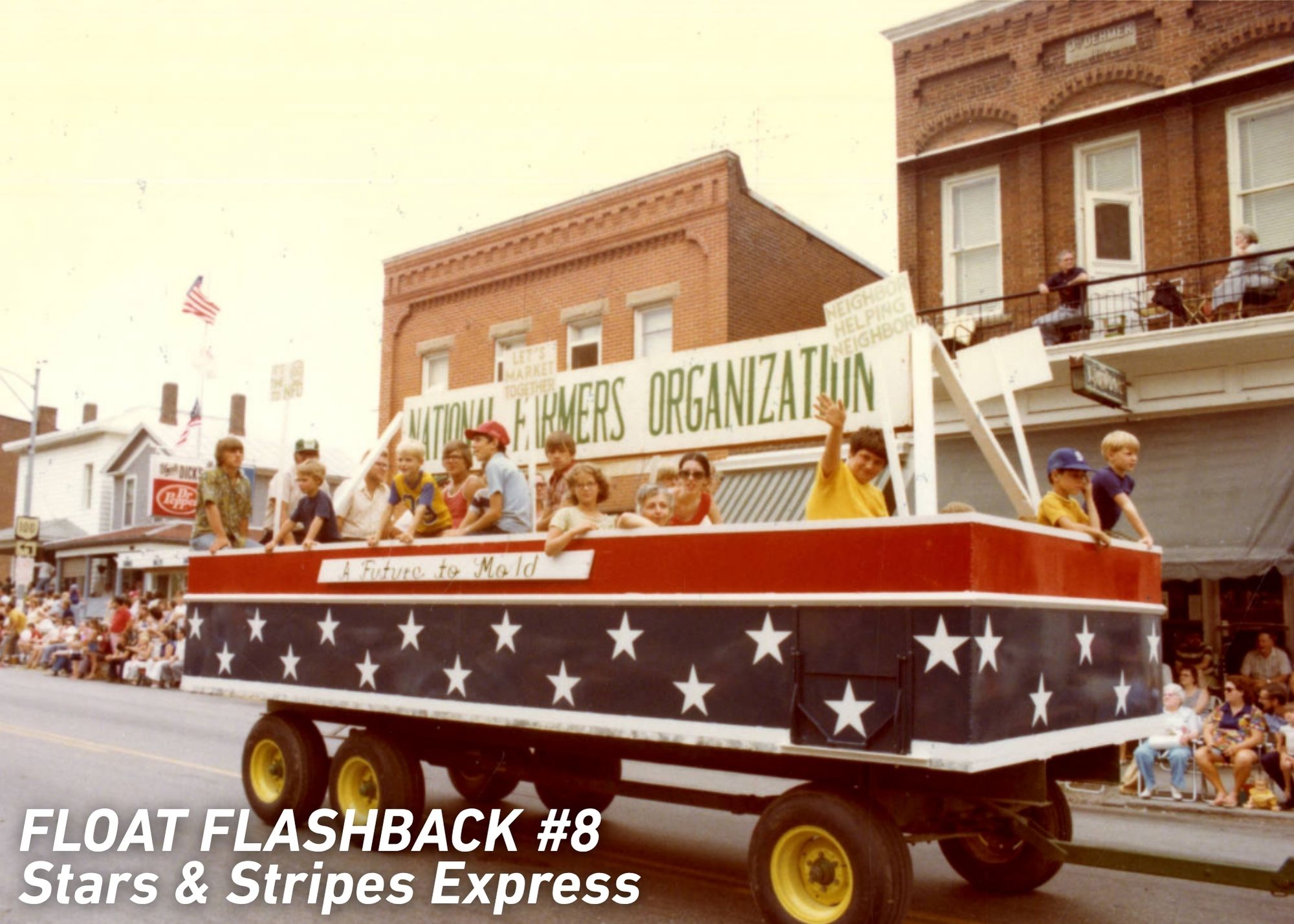 1976 Float Flashback 8 Stars and Stripes Express